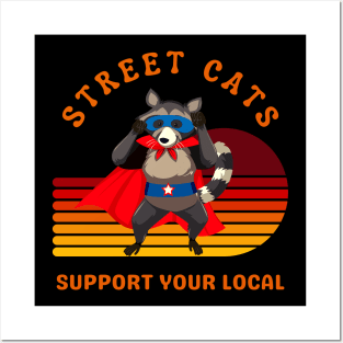 Street Cats Retro 80s Posters and Art